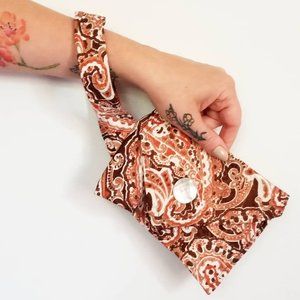 Refashioned Vintage Paisley Wristlet